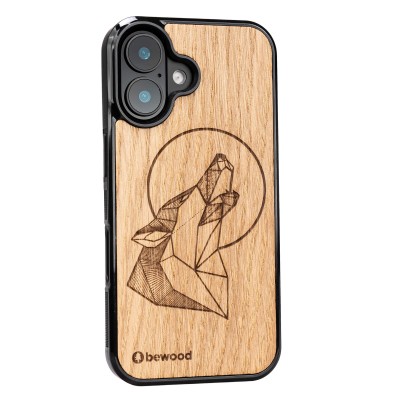 Apple iPhone 16 Wolf Oak Bewood Wood Case