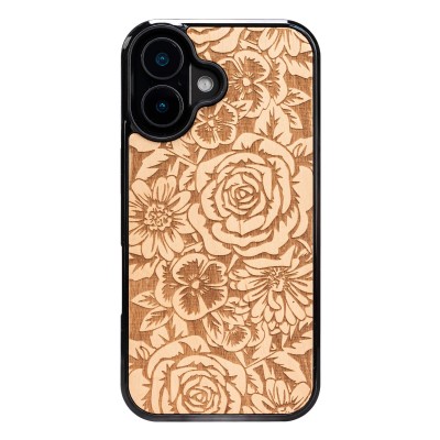 Apple iPhone 16 Roses Anigre Bewood Wood Case