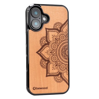 Drewniane Etui Bewood do iPhone 16 MANDALA JABŁOŃ