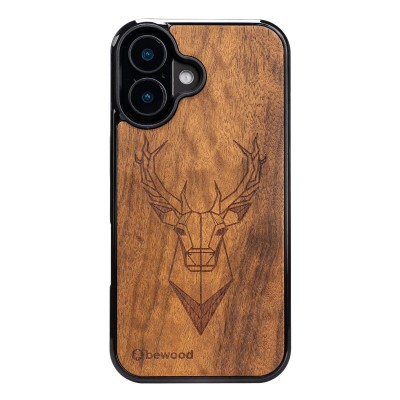 Apple iPhone 16 Deer Imbuia Bewood Wood Case