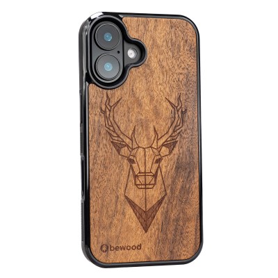 Apple iPhone 16 Deer Imbuia Bewood Wood Case