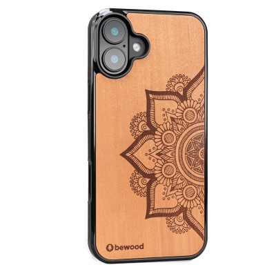 Drewniane Etui Bewood do iPhone 16 Plus MANDALA JABŁOŃ