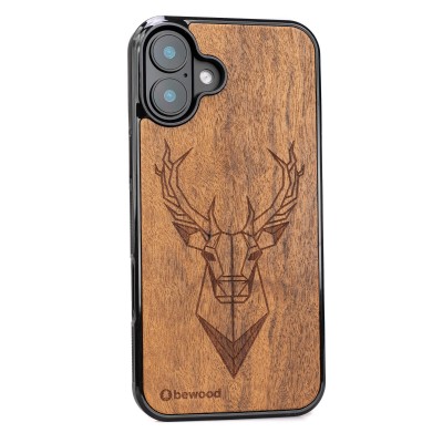 Drewniane Etui Bewood do iPhone 16 Plus JELEŃ IMBUIA