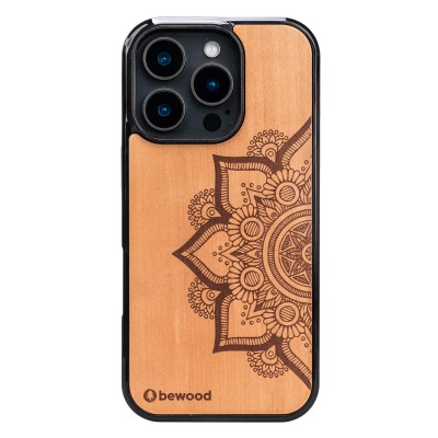 Drewniane Etui Bewood do iPhone 16 Pro MANDALA JABŁOŃ