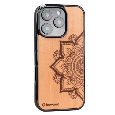 Drewniane Etui Bewood do iPhone 16 Pro MANDALA JABŁOŃ