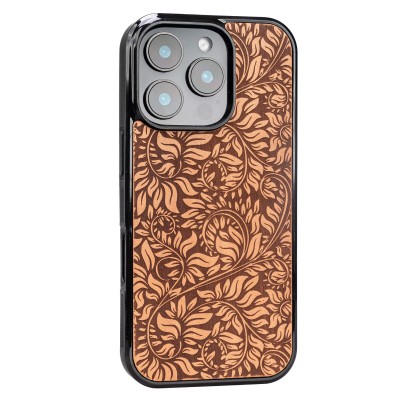 Drewniane Etui Bewood do iPhone 16 Pro LIŚCIE JABŁOŃ