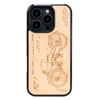 Drewniane Etui Bewood do iPhone 16 Pro HARLEY PATENT ANIEGRE