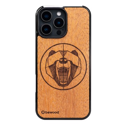 Drewniane Etui Bewood do iPhone 16 Pro Max NIEDŹWIEDŹ MERBAU