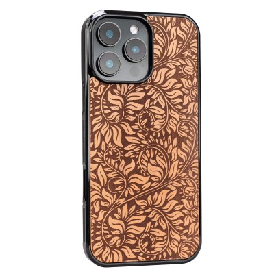 Drewniane Etui Bewood do iPhone 16 Pro Max LIŚCIE JABŁOŃ