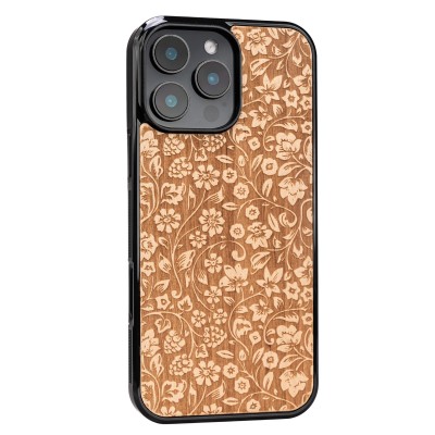 Drewniane Etui Bewood do iPhone 16 Pro Max KWIATY POLNE ANIEGRE