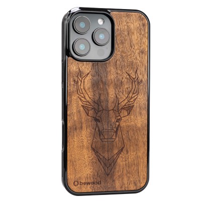 Drewniane Etui Bewood do iPhone 16 Pro Max JELEŃ IMBUIA