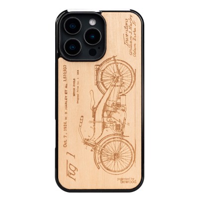 Drewniane Etui Bewood do iPhone 16 Pro Max HARLEY PATENT ANIEGRE