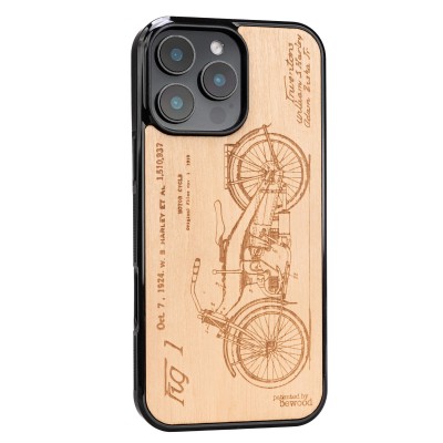 Drewniane Etui Bewood do iPhone 16 Pro Max HARLEY PATENT ANIEGRE