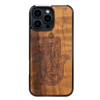 Drewniane Etui Bewood do iPhone 16 Pro Max HAMSA IMBUIA