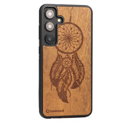 Drewniane Etui Bewood do Samsung Galaxy S24 FE 5G ŁAPACZ SNÓW IMBUIA