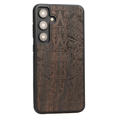 Drewniane Etui Bewood do Samsung Galaxy S24 FE 5G KALENDARZ AZTECKI ZIRICOTE