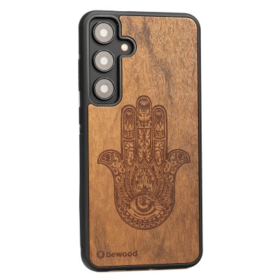 Drewniane Etui Bewood do Samsung Galaxy S24 FE 5G HAMSA IMBUIA