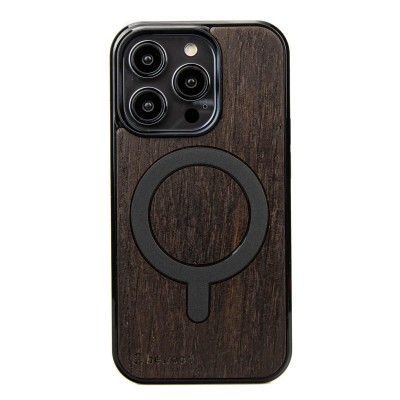 Drewniane Etui Bewood do iPhone 15 Pro DĄB WĘDZONY z MagSafe