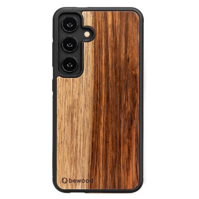 Obrazek dla: Drewniane Etui Bewood do Samsung Galaxy S25 MANGO