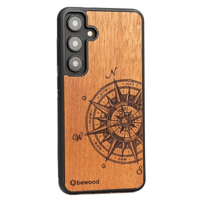 Obrazek 2 dla: Drewniane Etui Bewood do Samsung Galaxy S25 Plus TRAVELER MERBAU