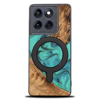 Picture for: Bewood Resin Case for Motorola Edge 60 / 60 Fusion Turquoise with MagSafe