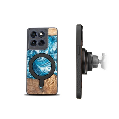 Picture 2 for: Bewood Resin Case for Motorola Edge 60 / 60 Fusion  Planets  Uranus with MagSafe