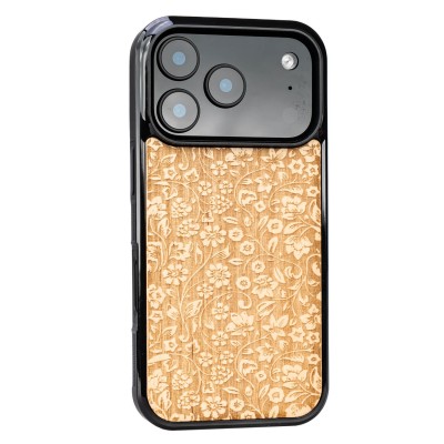 Obrazek 2 dla: Drewniane Etui Bewood do iPhone 17 Pro KWIATY POLNE ANIEGRE