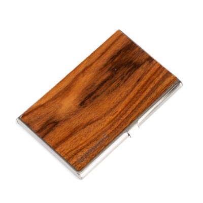 Obrazek dla: Drewniany Wizytownik Bewood Inox Palisander Santos