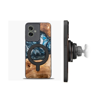 Picture 2 for: Bewood Resin Case for Motorola G55 5G  Planets  Earth with MagSafe