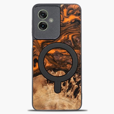 Picture for: Bewood Resin Case for Motorola G55 5G  Orange with MagSafe