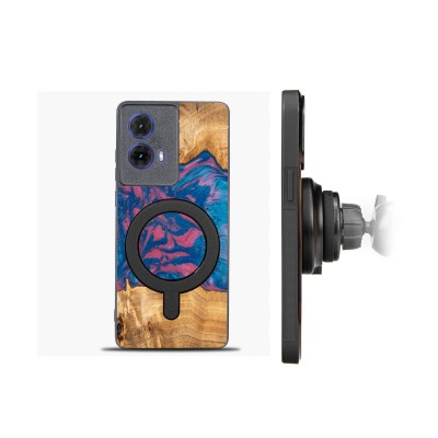 Picture 2 for: Bewood Resin Case for Motorola G85 5G  Neons  Vegas with MagSafe