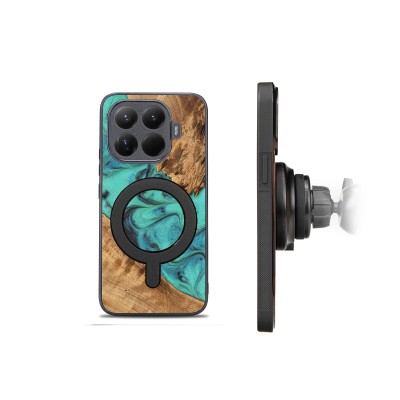 Picture 2 for: Bewood Resin Case for Xiaomi 15T Pro  Turquoise with MagSafe