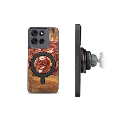 Picture 2 for: Bewood Resin Case for Motorola G56 5G  Planets  Mars with MagSafe