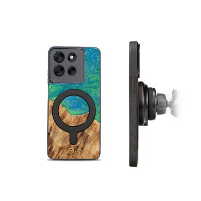 Picture 2 for: Bewood Resin Case for Motorola G56 5G  Neons  Tokyo with MagSafe
