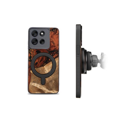 Picture 2 for: Bewood Resin Case for Motorola G56 5G  4 Elements  Fire with MagSafe