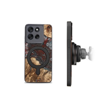 Picture 2 for: Bewood Resin Case for Motorola G86 5G  Planets  Pluto with MagSafe