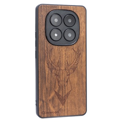 Obrazek 2 dla: Drewniane Etui Bewood do Xiaomi Redmi Note 15 Pro 5G JELEŃ IMBUIA
