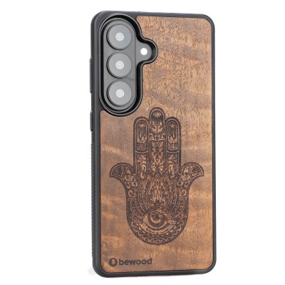 Obrazek 2 dla: Drewniane Etui Bewood do Samsung Galaxy A37 5G HAMSA IMBUIA