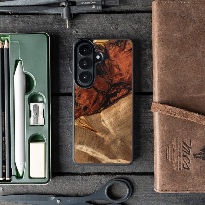 Picture 2 for: Bewood Resin Case for Samsung Galaxy A57 5G  4 Elements  Fire