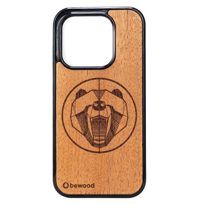 Obrazek dla: Drewniane Etui Bewood do Xiaomi 17 NIEDŹWIEDŹ MERBAU