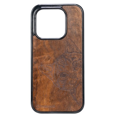 Obrazek dla: Drewniane Etui Bewood do Xiaomi 17 CAT LOVER IMBUIA