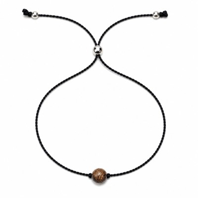Picture for: Bewood Happiness Bracelet – ForgetMeNot – Black