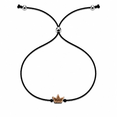 Picture for: Bewood Happiness Bracelet – Crown – Black