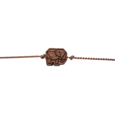 Picture 2 for: Bewood Happiness Bracelet – Elephant – Beige