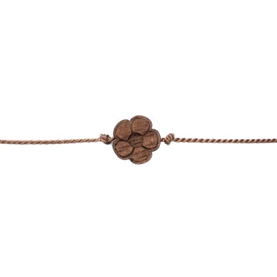 Picture 2 for: Bewood Happiness Bracelet – Flower – Beige
