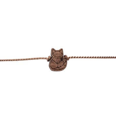 Picture 2 for: Bewood Happiness Bracelet – Cat – Beige