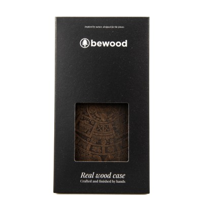 Obrazek 2 dla: Drewniane Etui Bewood do Motorola Edge 70 Pro 5G KALENDARZ AZTECKI ZIRICOTE